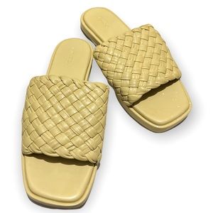 Vince. Rumi Woven Slide Sandals